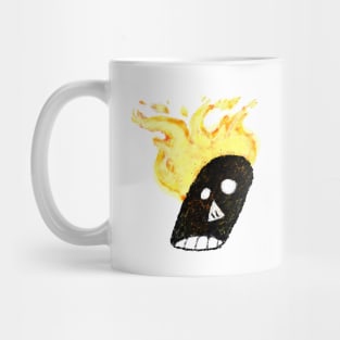 Flaming head Mug